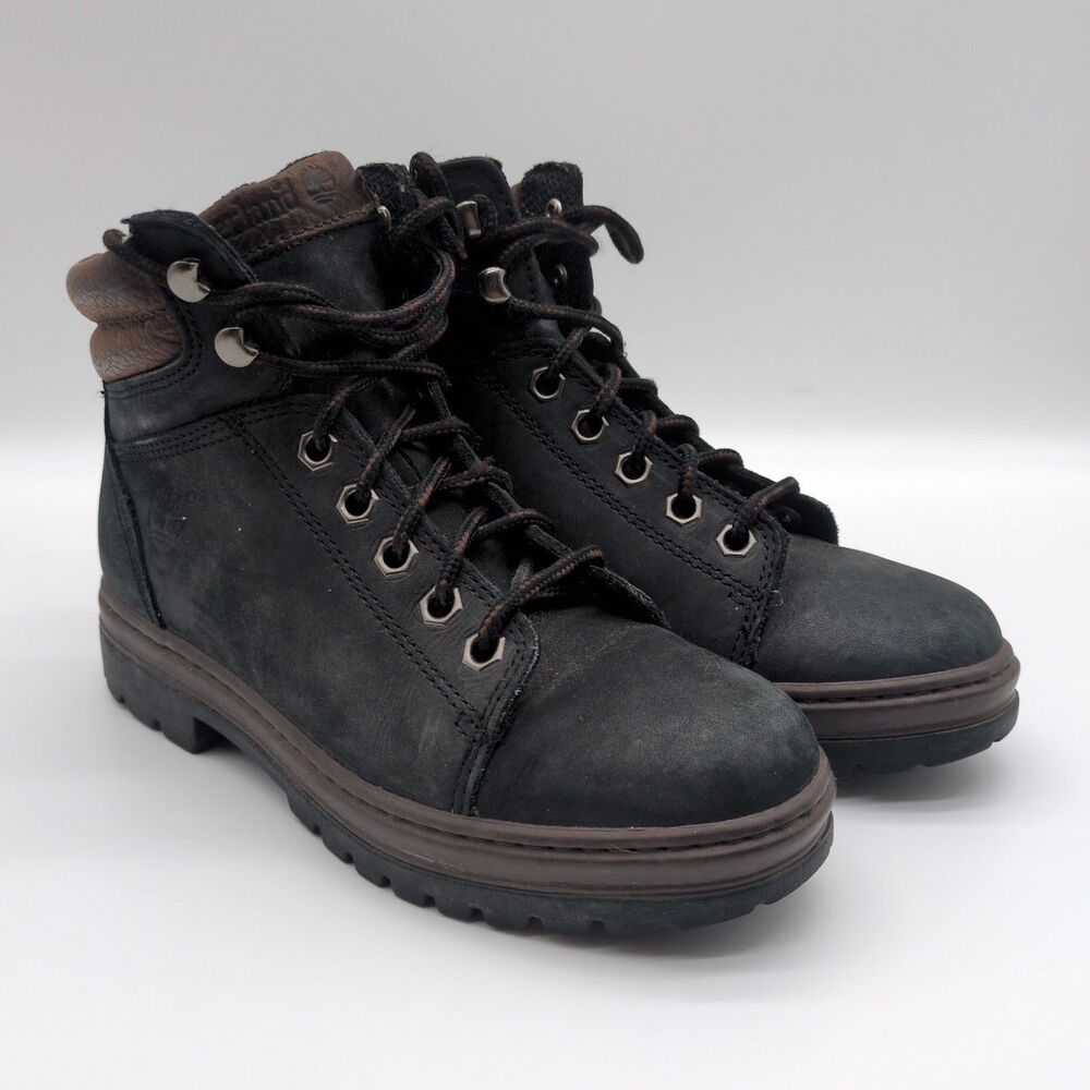 Vintage Y2K Timberland 6 Inch Premium Boots Black Mens Size 7 Style 69374
